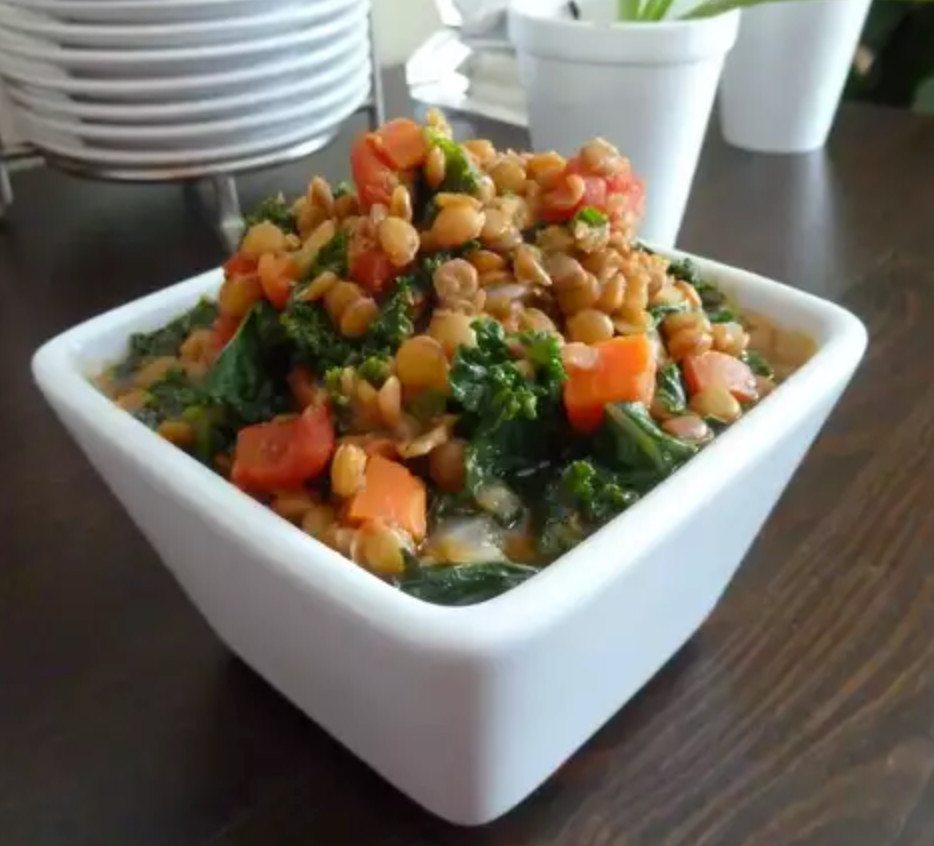 Lemony Lentils w/ Kale