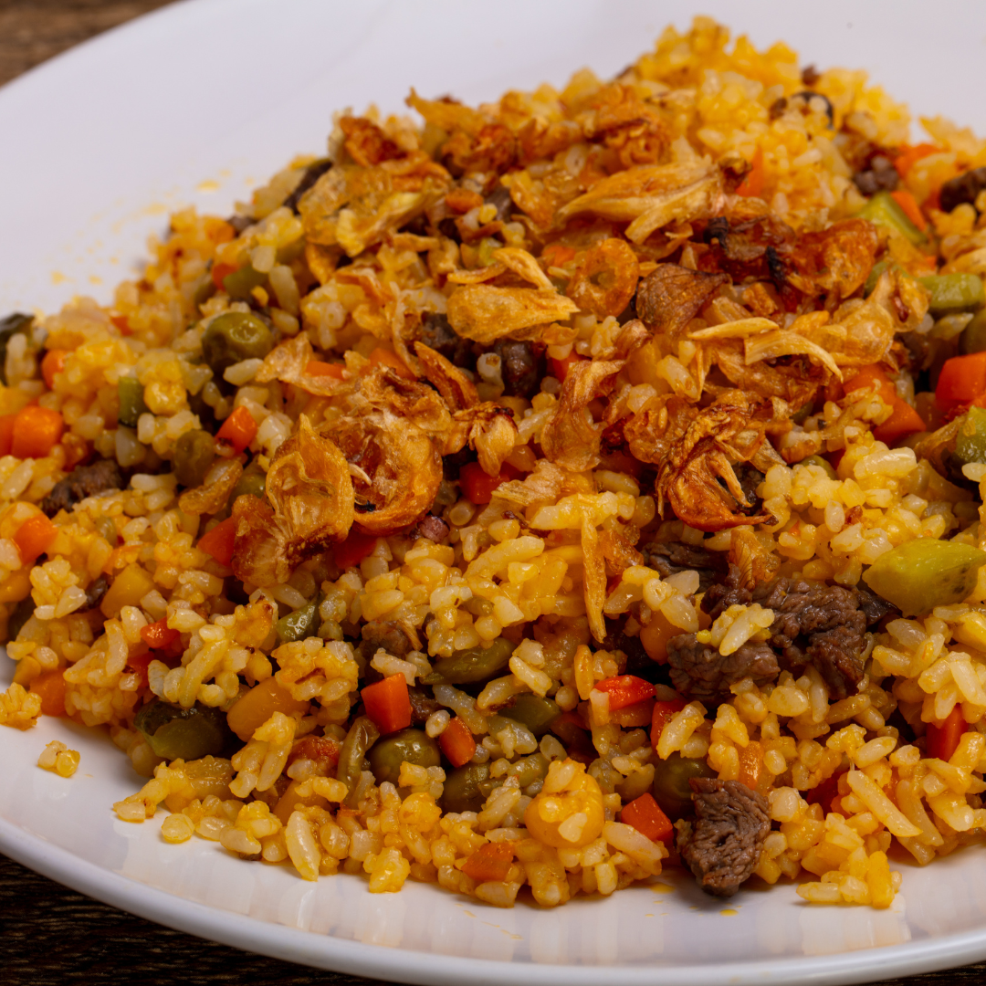 Fried Rice with Soy Chunks