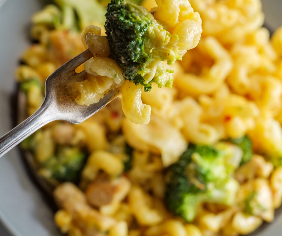 Butternut Squash Mac & Cheese w/ Broccoli